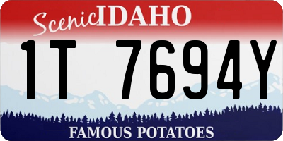 ID license plate 1T7694Y
