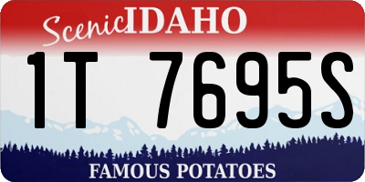 ID license plate 1T7695S