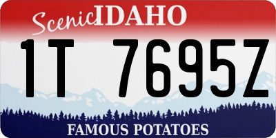 ID license plate 1T7695Z