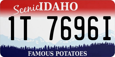 ID license plate 1T7696I