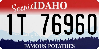 ID license plate 1T7696O