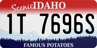 ID license plate 1T7696S