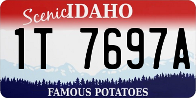 ID license plate 1T7697A