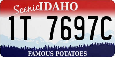 ID license plate 1T7697C