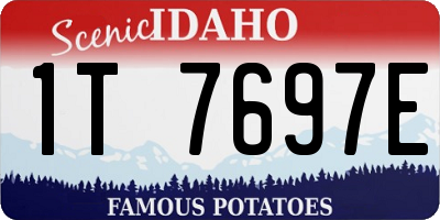 ID license plate 1T7697E