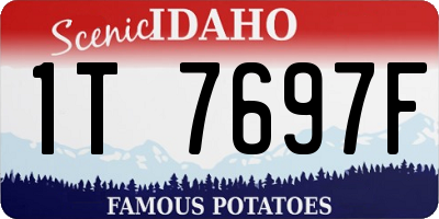 ID license plate 1T7697F