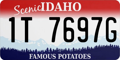 ID license plate 1T7697G