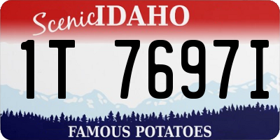ID license plate 1T7697I