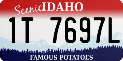 ID license plate 1T7697L