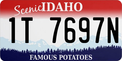 ID license plate 1T7697N