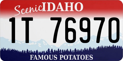 ID license plate 1T7697O