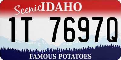 ID license plate 1T7697Q