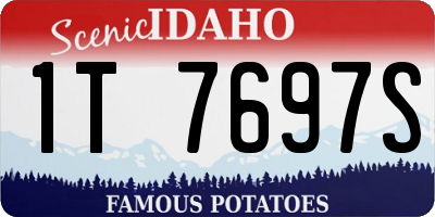 ID license plate 1T7697S