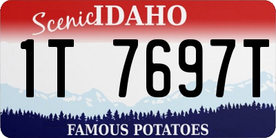 ID license plate 1T7697T