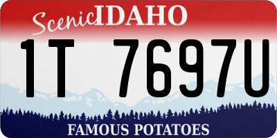 ID license plate 1T7697U