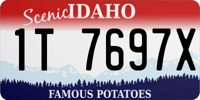 ID license plate 1T7697X