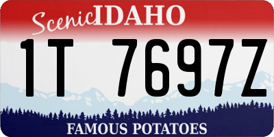 ID license plate 1T7697Z
