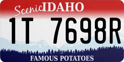 ID license plate 1T7698R
