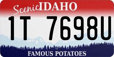 ID license plate 1T7698U