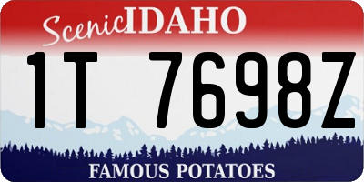 ID license plate 1T7698Z