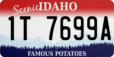 ID license plate 1T7699A