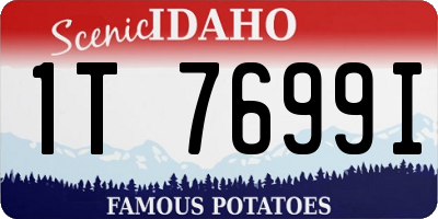ID license plate 1T7699I