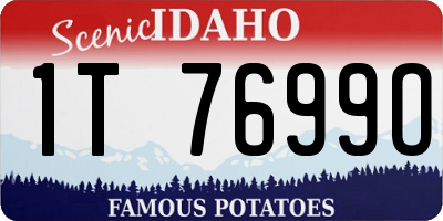 ID license plate 1T7699O