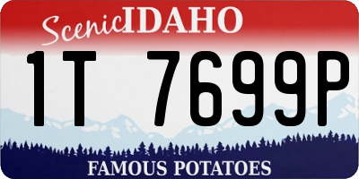 ID license plate 1T7699P
