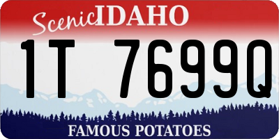 ID license plate 1T7699Q