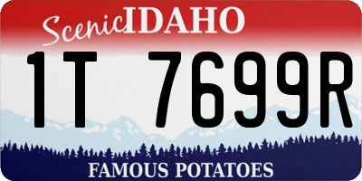 ID license plate 1T7699R