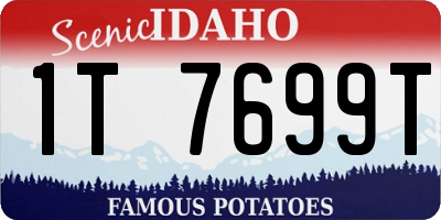 ID license plate 1T7699T