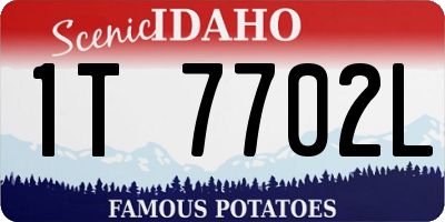 ID license plate 1T7702L