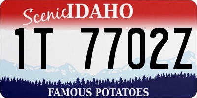 ID license plate 1T7702Z