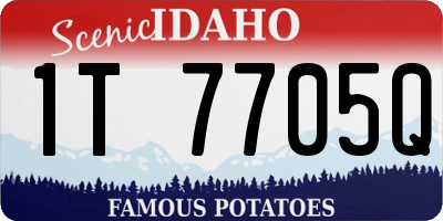 ID license plate 1T7705Q