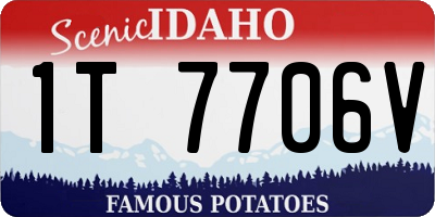 ID license plate 1T7706V