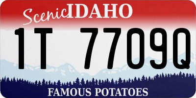 ID license plate 1T7709Q