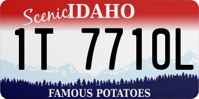 ID license plate 1T7710L