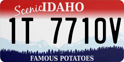 ID license plate 1T7710V