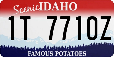 ID license plate 1T7710Z