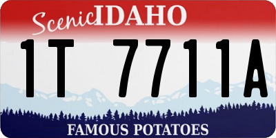 ID license plate 1T7711A