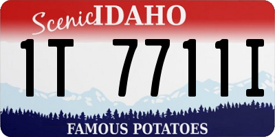 ID license plate 1T7711I