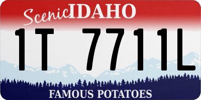ID license plate 1T7711L