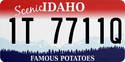 ID license plate 1T7711Q