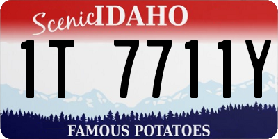 ID license plate 1T7711Y