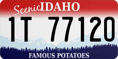 ID license plate 1T7712O