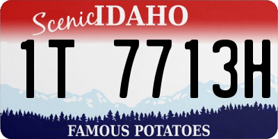 ID license plate 1T7713H