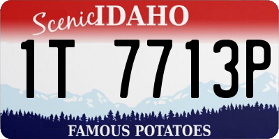 ID license plate 1T7713P