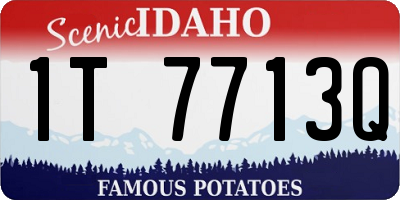 ID license plate 1T7713Q