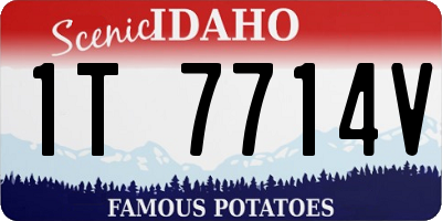 ID license plate 1T7714V