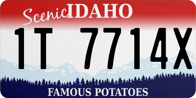 ID license plate 1T7714X